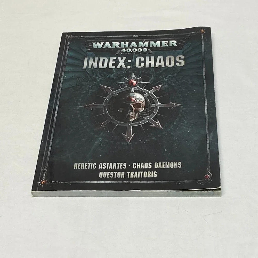Warhammer 40K Index Chaos Heretic Astartes Daemons Book Rare Wargame Guide